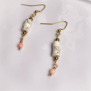 27. Howlite Dangle Earrings